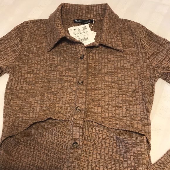 Ladies Pull & Bear “Updated Garments” Brown Dress - Picture 2 of 10